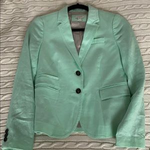 Mint linen J. Crew blazer